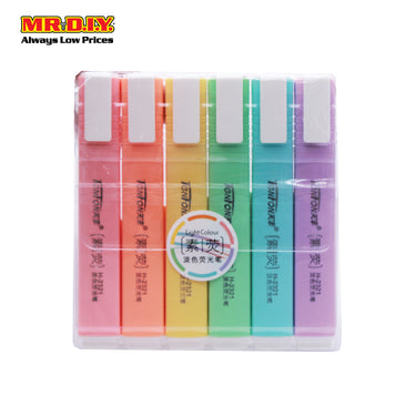 (MR.DIY) Light Colour Highlighter (6pcs)
