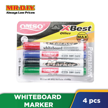 OMSO Whiteboard Marker Pen (4pcs)