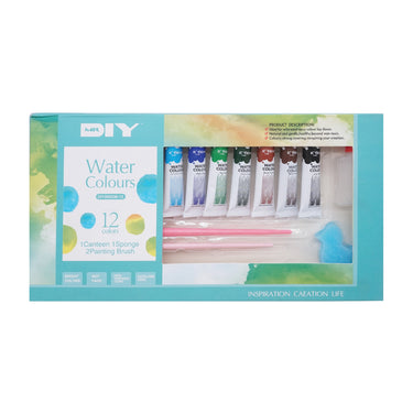 MR.DIY Watercolor Set 12 Pcs (6 ml)