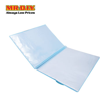 (MR.DIY) Cover 20 Pocket Spiral Binder Clear Book Display File
