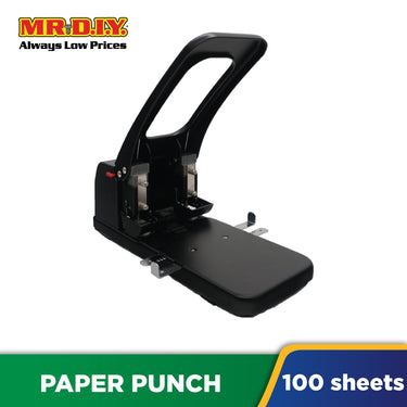 EVERLUCKY Heavy-Duty Paper Punch 2 Holes Puncher (100 Sheets)