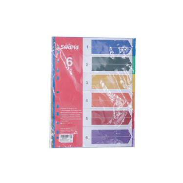 A4 Index Divider 6 Page