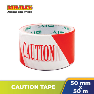 Caution Red White Tape (5cm x 50m)