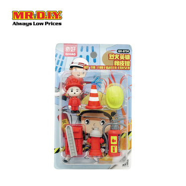 MR.DIY Firefighter Eraser Set (6pcs)