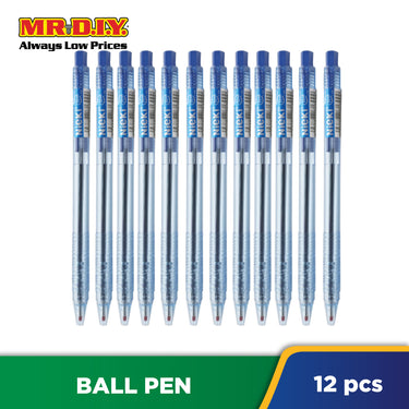 (MR.DIY) Blue Ball Pen 0.7mm (12 pieces)
