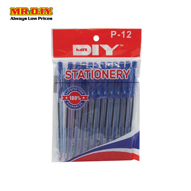 (MR.DIY) Blue Ball Pen 0.7mm (12 pieces)