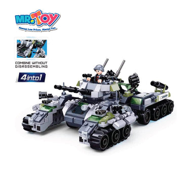 SLUBAN Space War Transport Land Cannon Model Play