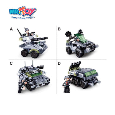 SLUBAN Space War Transport Land Cannon Model Play