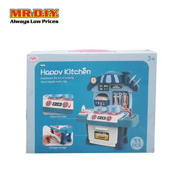 (MR.DIY) Kitchen Cooking Playset Accessories Toys Set (33pcs)