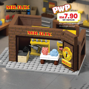 [LIMITED EDITION] MR.DIY Single Story Shop Building Blocks (143 pcs)