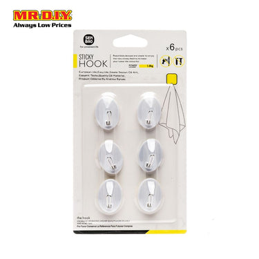 SEN BAO Sticky Hooks - Oval (6pc)