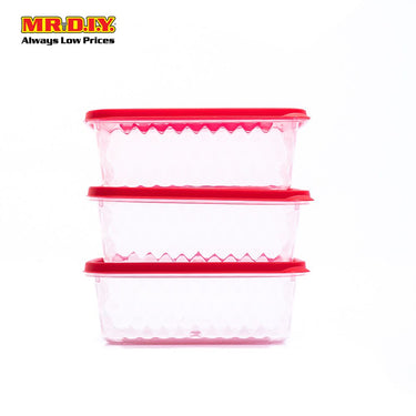 DUORO Plastic Diamond Shine Airtight Food Container 30-32 (3pcs)