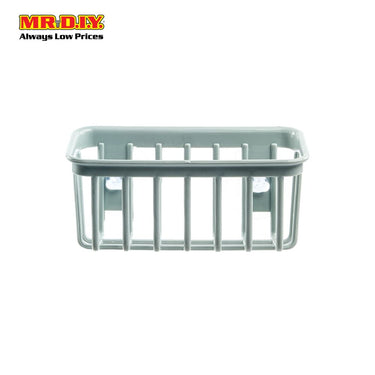 Two Suction Cups Cage Liked Bathroom Toiletries Holder