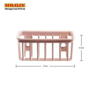 Two Suction Cups Cage Liked Bathroom Toiletries Holder