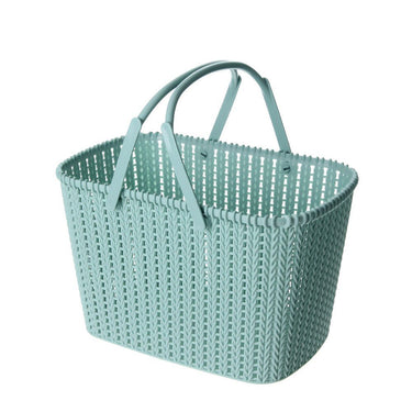 (MR.DIY) Double Handle Rattan Basket (28cm X 16cm)
