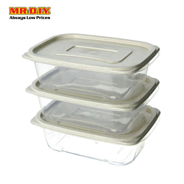 (MR.DIY) Wheat Straw Food Container (3pcs)
