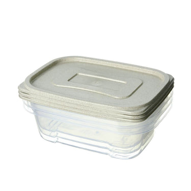 (MR.DIY) Wheat Straw Food Container Beige (3pcs)