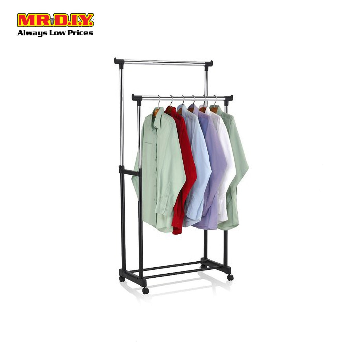 (MR.DIY) Premium Double Bar Cloth Rack – MR. D.I.Y. ECOMMERCE (M) SDN BHD