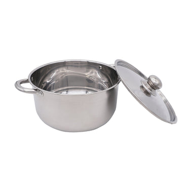 (MR.DIY) Stainless Steel Casserole Pot with Lid  080104169 (24cm)