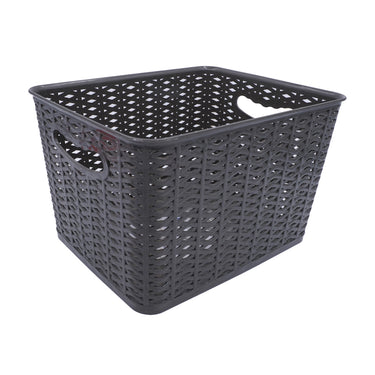 AISHANGRIYONGJIAJU Rectangular Storage Basket Grey (31cm x 24cm)