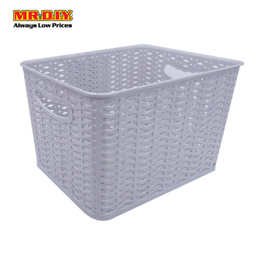 AISHANGRIYONGJIAJU Rectangular Storage Basket Grey (31cm x 24cm)