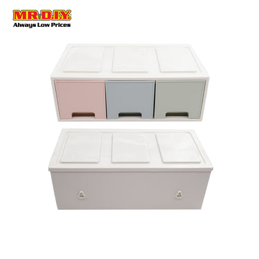 (MR.DIY) 3 Drawers Storage Box (32cm)