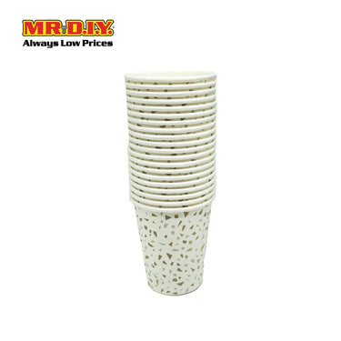 (MR.DIY) Paper Cup 20pcs 250ml (D3.5cm x H9cm )