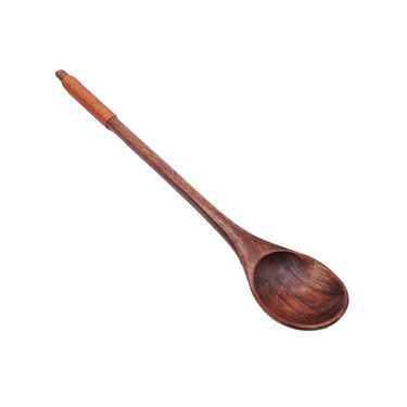 (MR.DIY) Long Handled Wooden Bamboo Soup Spoon 203 (20cm)
