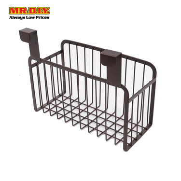 (MR.DIY) Metal Hanging Hook Back Door Gate Cabinet Organizer Grid Wired Basket (26 x 11cm)