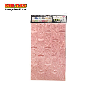 (MR.DIY) 3D Foam Brick Wall Sticker Wallpaper (70cm x 77cm)