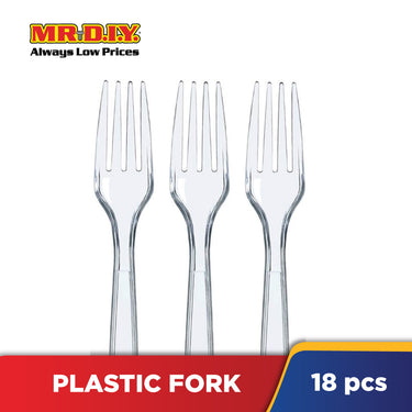 (MR.DIY) Multipurpose Plastic Fork Pack (18pcs)