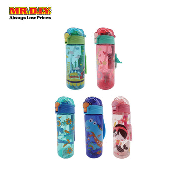 (MR.DIY) Kids Push Open Button Water Bottle X-3671 (600ml)