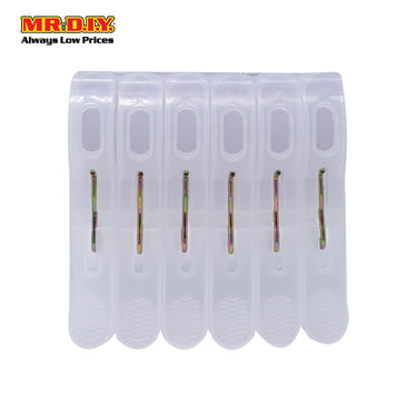 XS Clothes Peg - Translucent White (6pcs)
