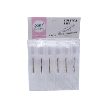 XS Clothes Peg - Translucent White (6pcs)