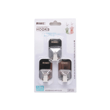 RIMEI Wall Mount Stainless Steel Hooks (3pcs)