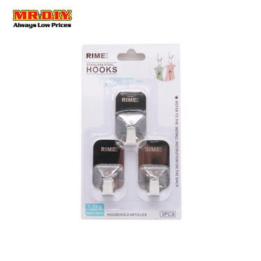 RIMEI Wall Mount Stainless Steel Hooks (3pcs)
