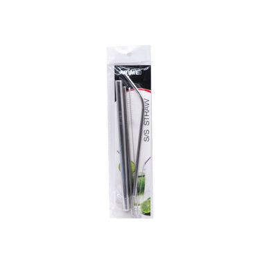 RIMEI Reusable Stainless Steel Metal Straw Set