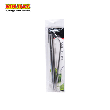 RIMEI Reusable Stainless Steel Metal Straw Set