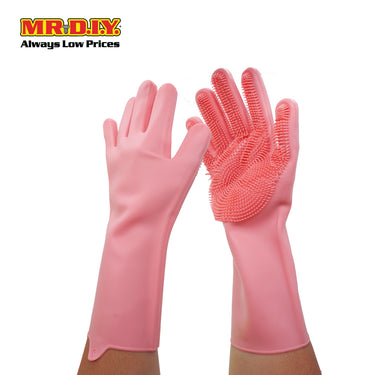 (MR.DIY) Silicone Dishwashing Rubber Gloves