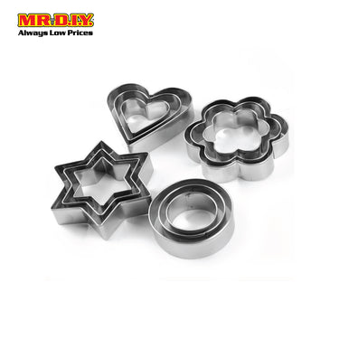 (MR.DIY) DS Stainless Steel Cookie Cutter (12pcs)