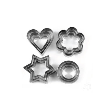 (MR.DIY) DS Stainless Steel Cookie Cutter (12pcs)