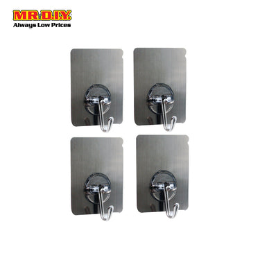 (MR.DIY) Brush Metal Design Hook (4pcs) HY-0551