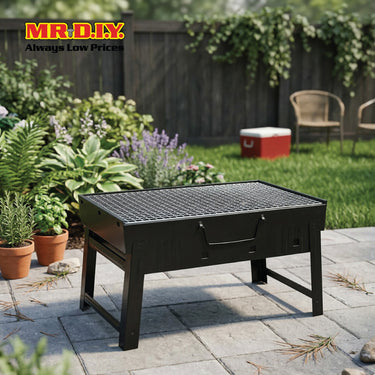 (MR.DIY) Portable Outdoor Camping Picnic Foldable BBQ Grill Stand (35cm x 27cm)