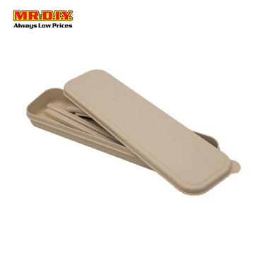 (MR.DIY) Plastic Cutlery Set - Beige XB0506