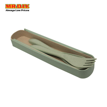 (MR.DIY) Plastic Cutlery Set - Green XB0508