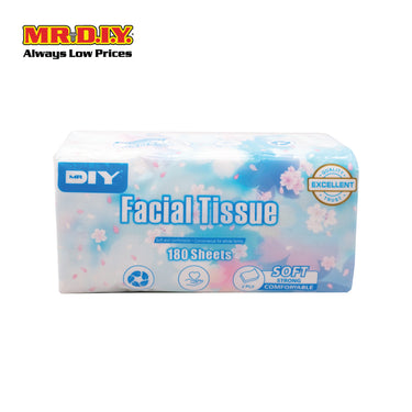 (MR.DIY) 2 Ply Facial Tissue (180 Sheets)