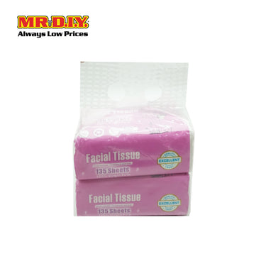(MR.DIY) Facial Tissue 2 ply (2 packs)