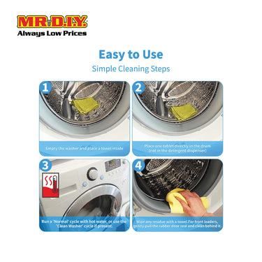 (MR.DIY) Antibacterical Washing Machine Cleaner 6.35 OZ (180g)