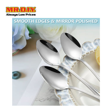 (MR.DIY) Stainless Steel Spoon (6 pcs)