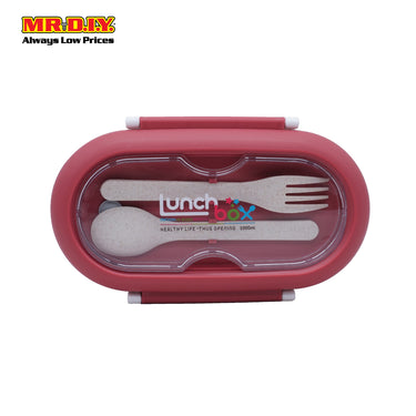 (MR.DIY) Lunch Box With Cutlery Set (1000ml)